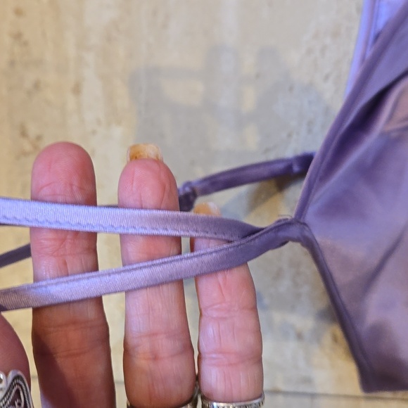 NWT Express Violet Purple Silk Tank Blouse - Picture 3 of 11